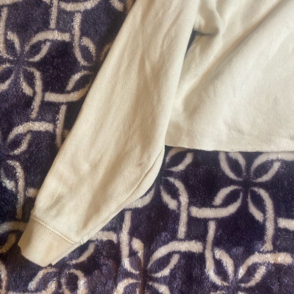 Women's Cream Hoodie Sweater - Picture 5 of 6